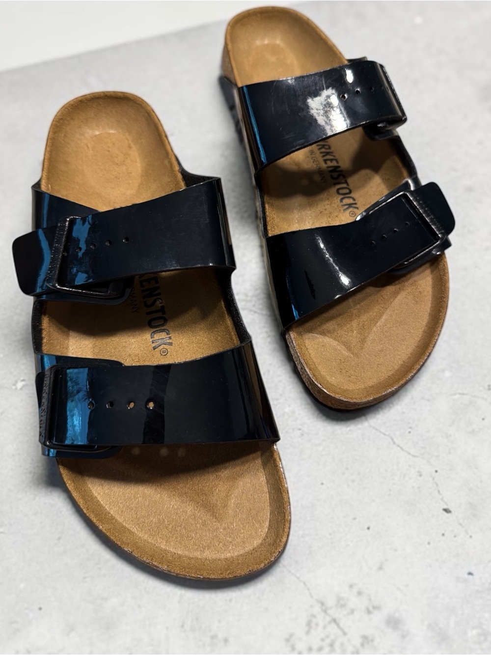 Birkenstock Women’s Arizona Two-Strap Sandal - Black Patent